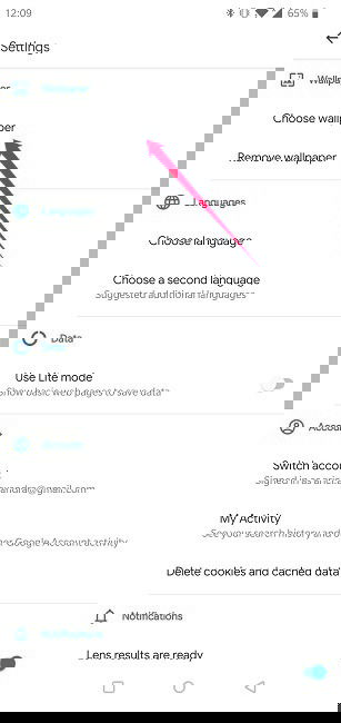 How To Change Google Background Choose Wallpaper Google Go