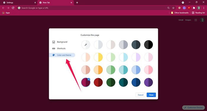 How To Change Google Background Colors Themes