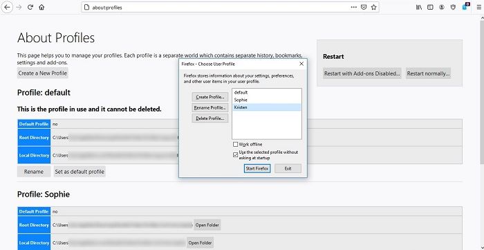 How To Create New User Profiles Firefox Chrome Easily Choose User Profile