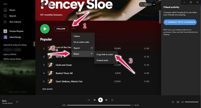 How To Create Spotify Codes Desktop Create Spotify Url Artist