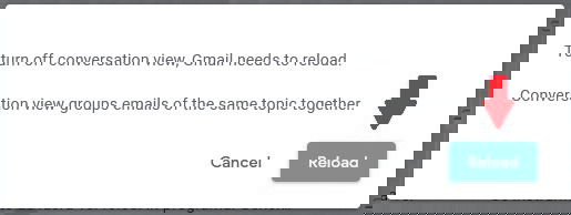 How To Disable Gmail Conversation View Reload Button