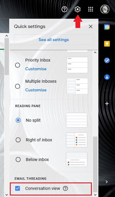 How To Disable Gmail Conversation View Settings