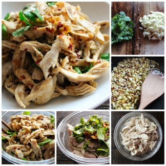 how to make shredded chicken salad