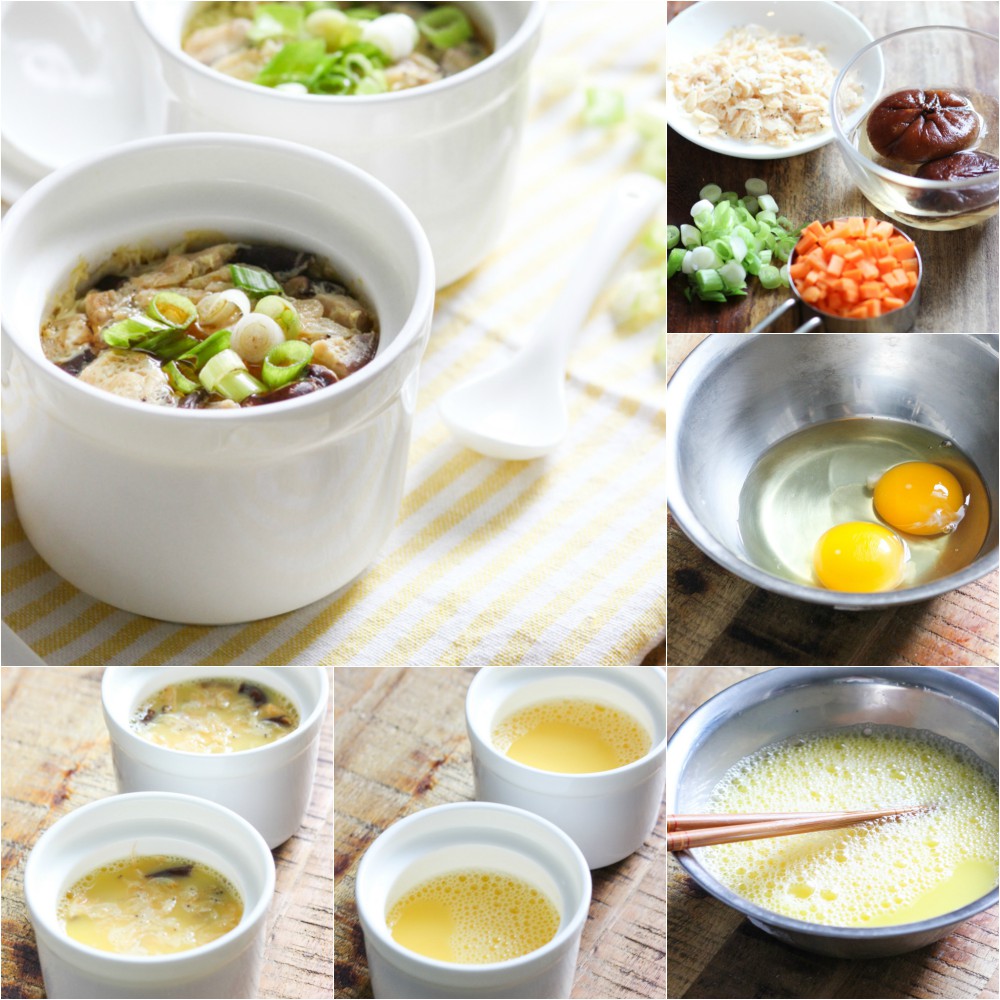 how-to-make-steamed-egg-with-mushroom