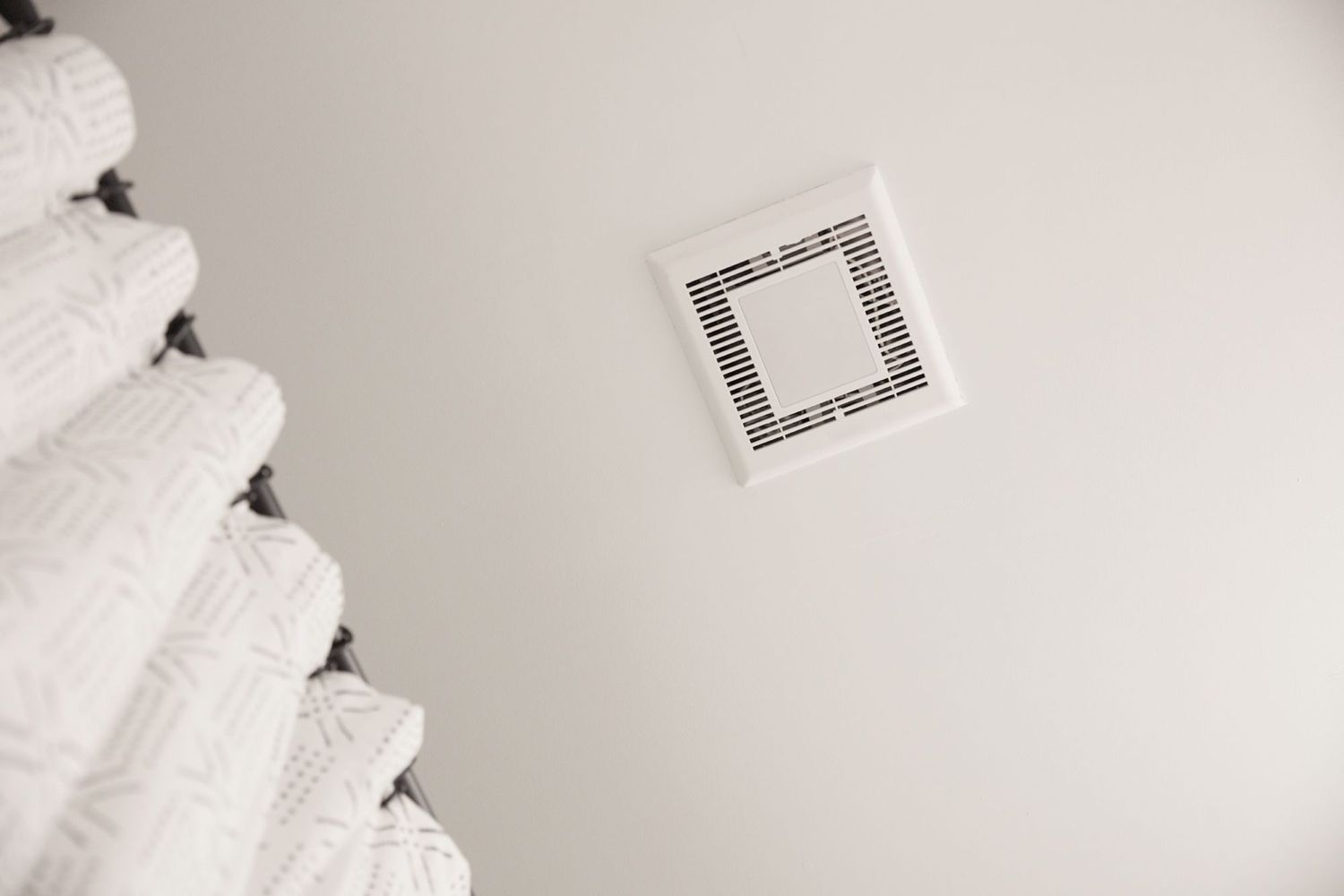 exhaust fan in a bathroom