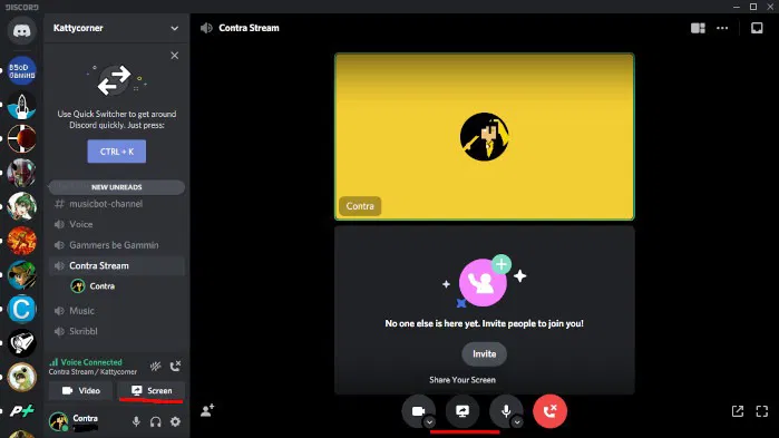 How To Stream On Discord Step 2