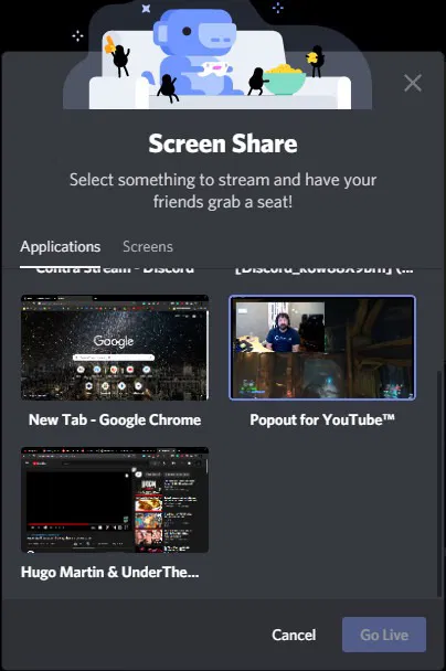 How To Stream On Discord Step 3