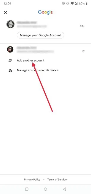 How To Switch Google Account Android Gmail App Add Another Account