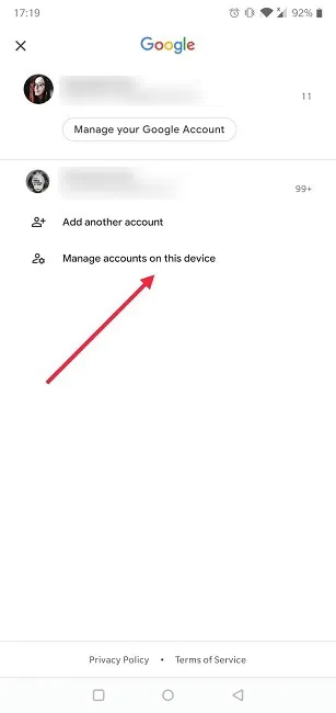 How To Switch Google Account Android Gmail App Manage Accounts Device