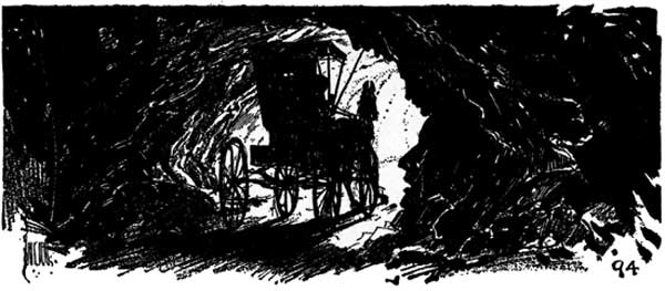 the tunnel showed before them like the inside of a long spy-glass