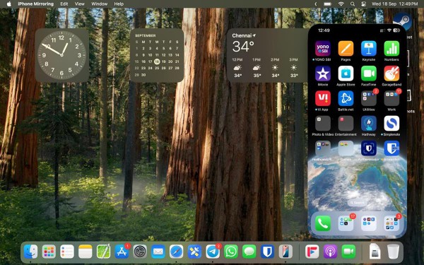 iPhone Mirroring in macOS Sequoia