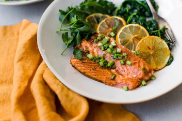 Honey Ginger Grilled Salmon