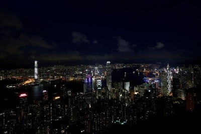 &copy; Reuters. FILE PHOTO: Lights light up the skyline of Hong Kong, China in the evening of June 8, 2017. Picture taken June 8, 2017. REUTERS/Bobby Yip/File Photo