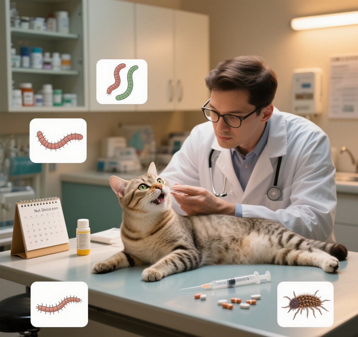 Why Cats Require Regular Deworming: Understanding Internal and External Parasites