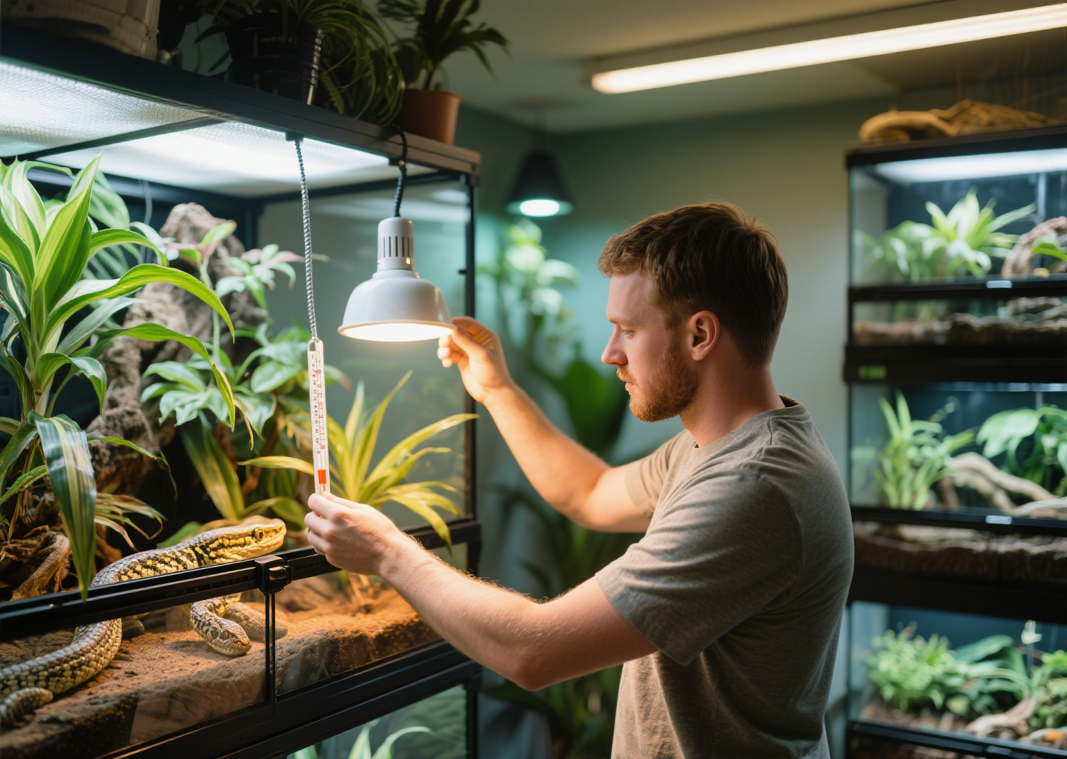 How to Set Up a Reptile Terrarium: Temperature and Lighting