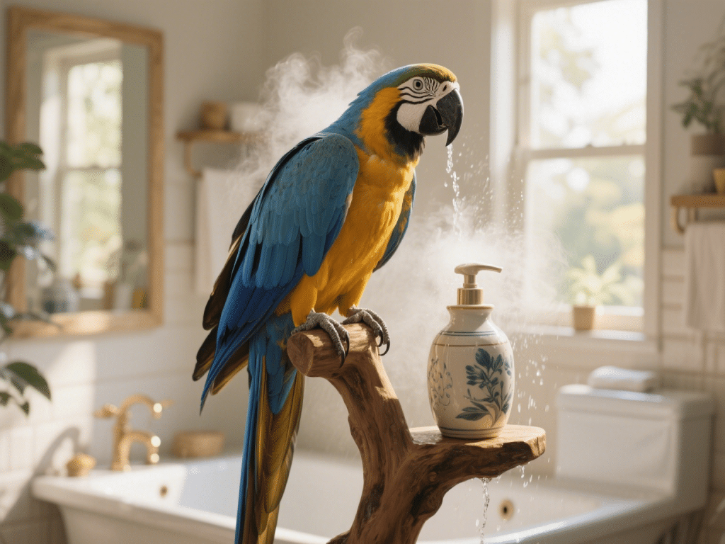 The Art of Avian Grooming: Bathing, Preening, and Feather Care