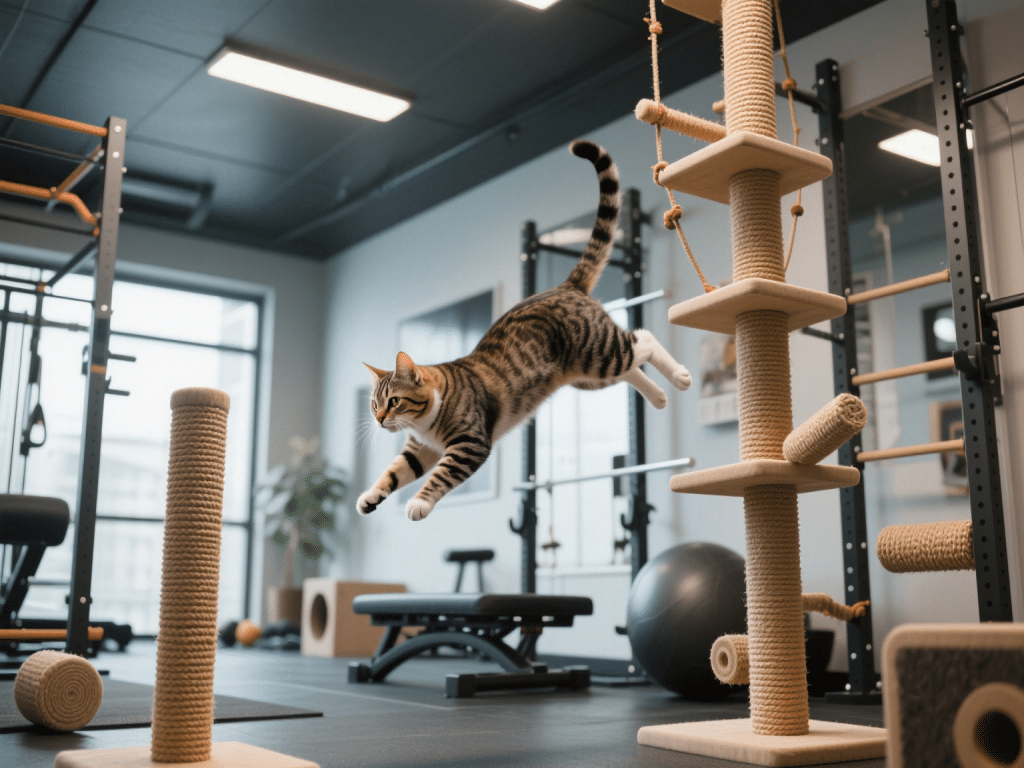 How to Keep Your Indoor Cat Physically Fit: Exercise Routines & Tools