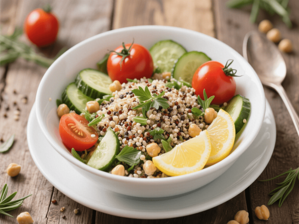 Zesty Quinoa & Mediterranean Veggie Power Bowl