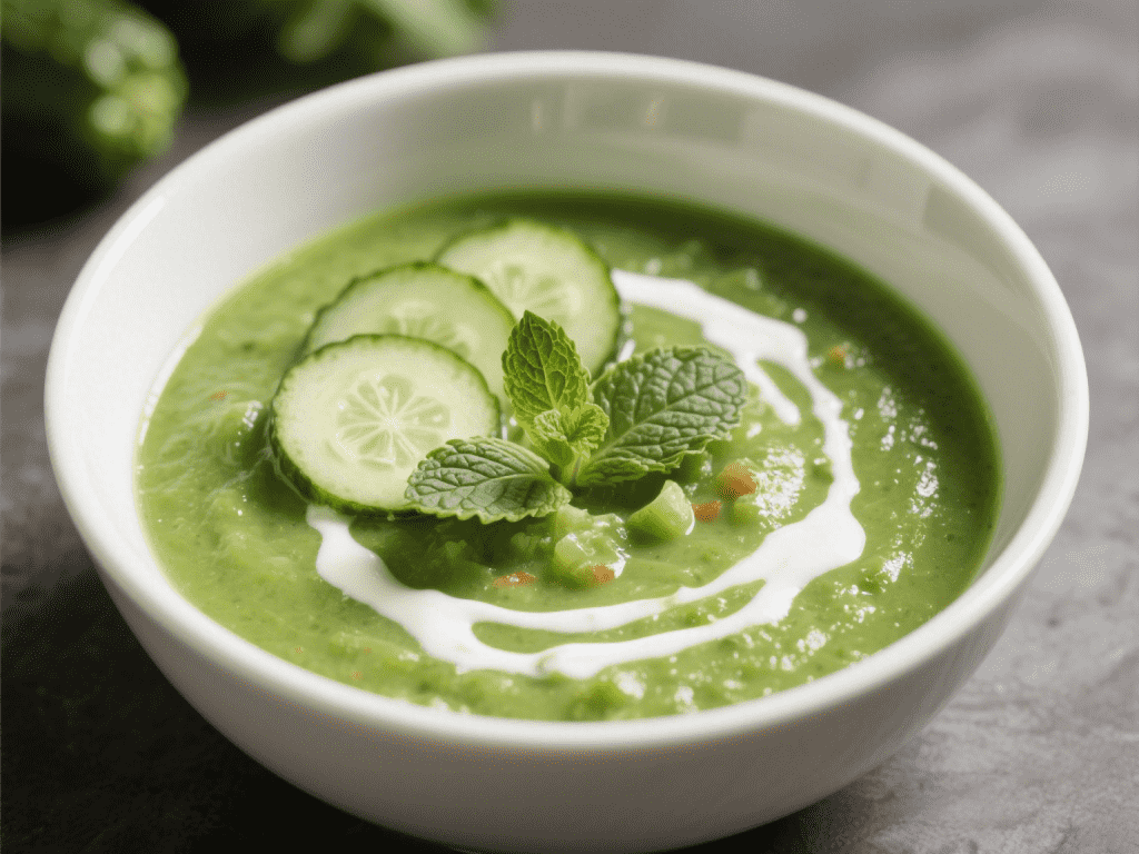 Refreshing Cucumber & Mint Gazpacho