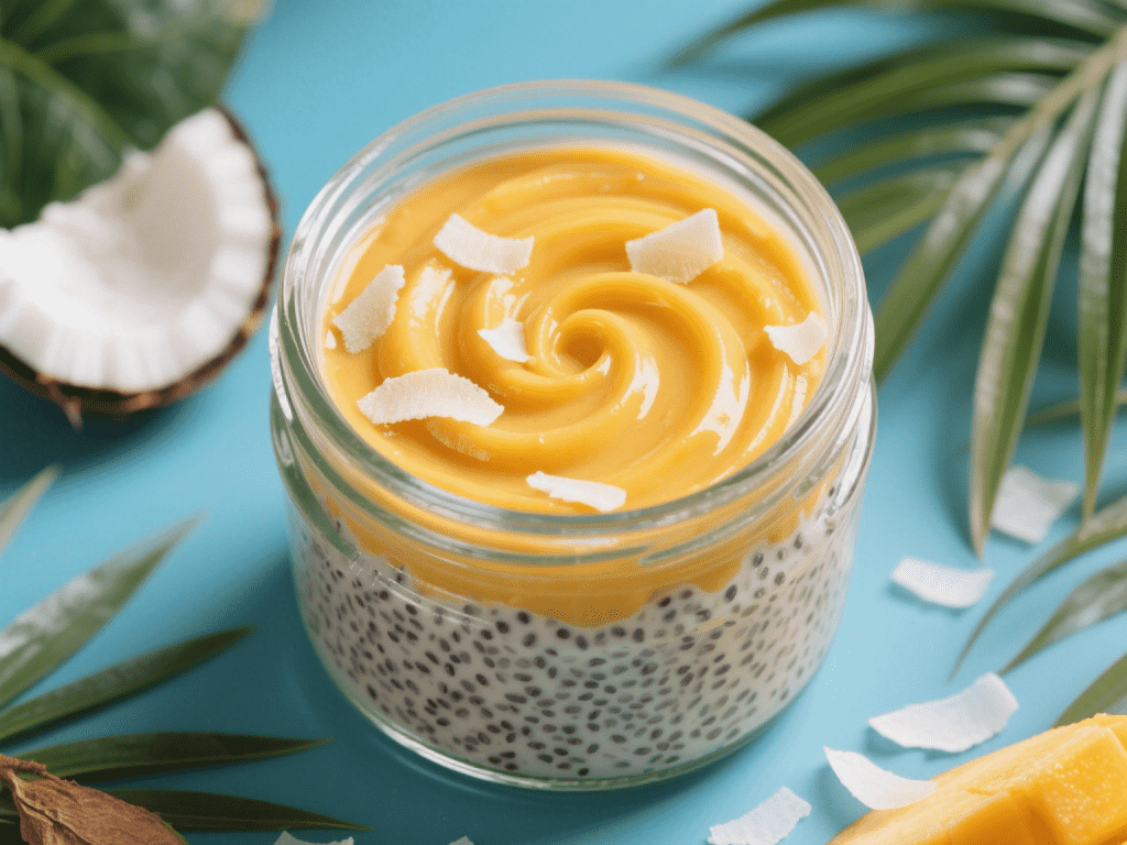 Tropical Mango & Coconut Chia Pudding