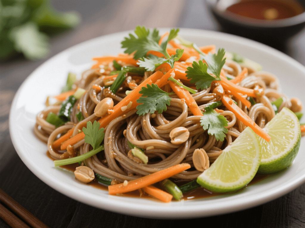 Thai-Inspired Peanut Soba Noodle Salad