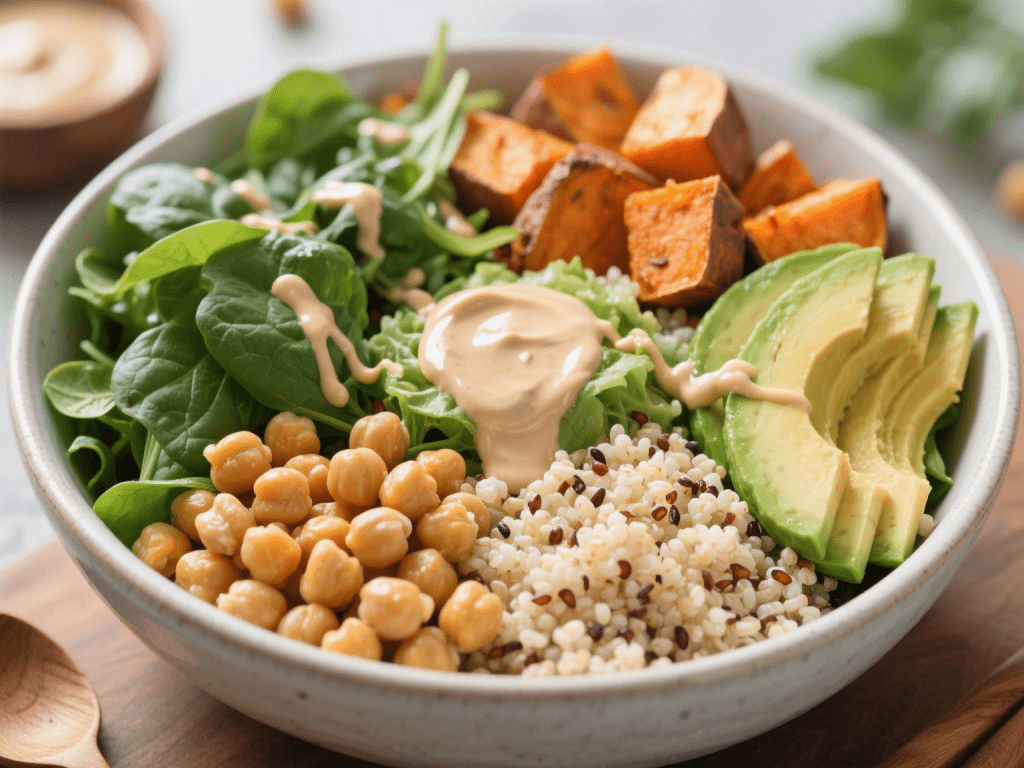 Avocado and Quinoa Power Bowl with Tahini Dressing