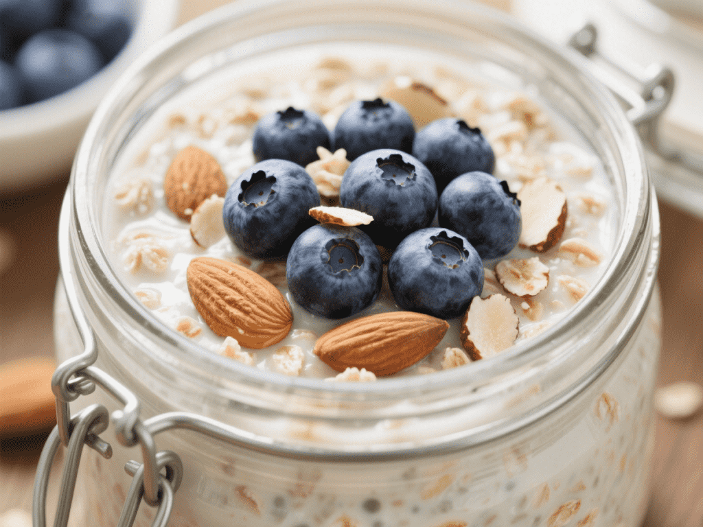 Blueberry Almond Overnight Oats