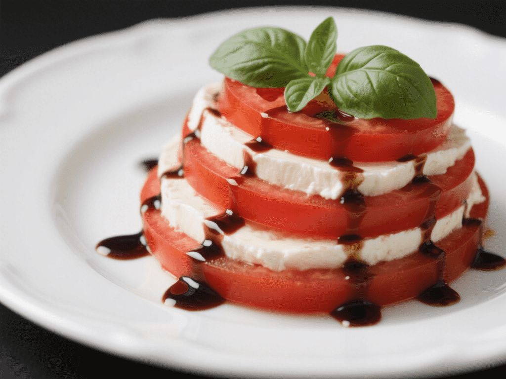 Classic Caprese Salad with Balsamic Reduction