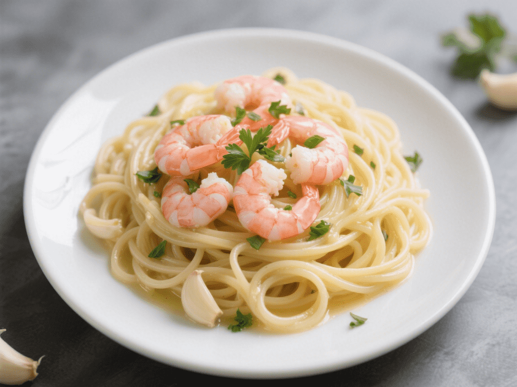 Garlic Butter Shrimp Scampi Linguine