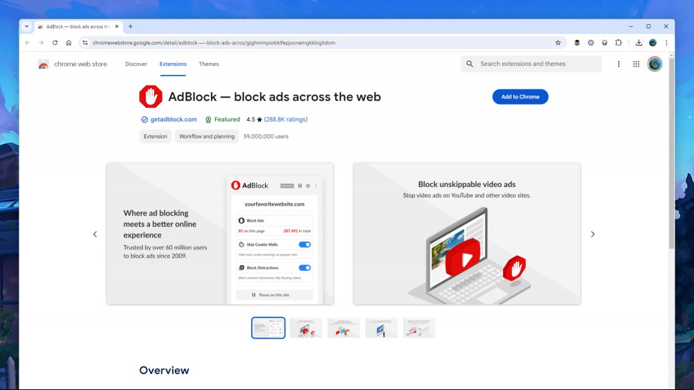 AdBlock extension