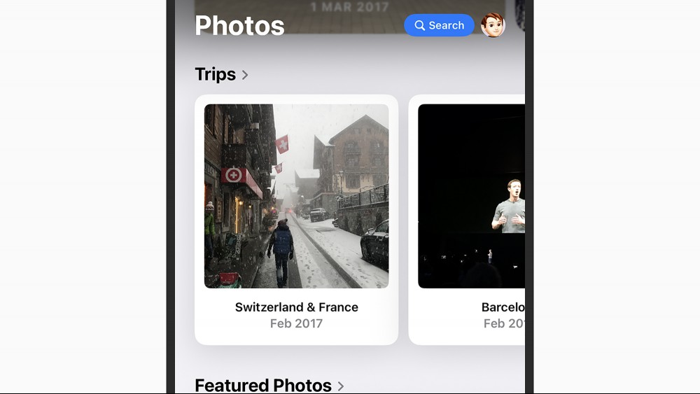 iOS Photos app