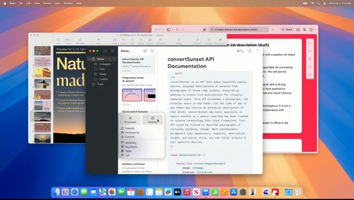 Apple Intelligence rewrite demo