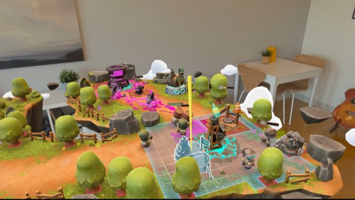 Gears and Goo running on the Apple Vision Pro