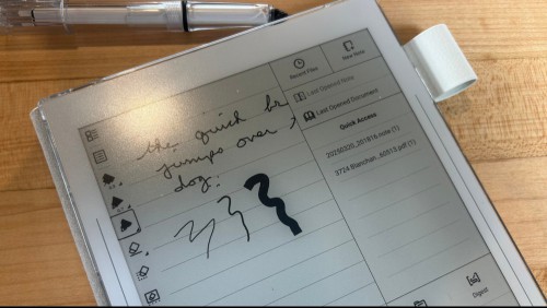 A photo of the sidebar menu showing recent documents and other options