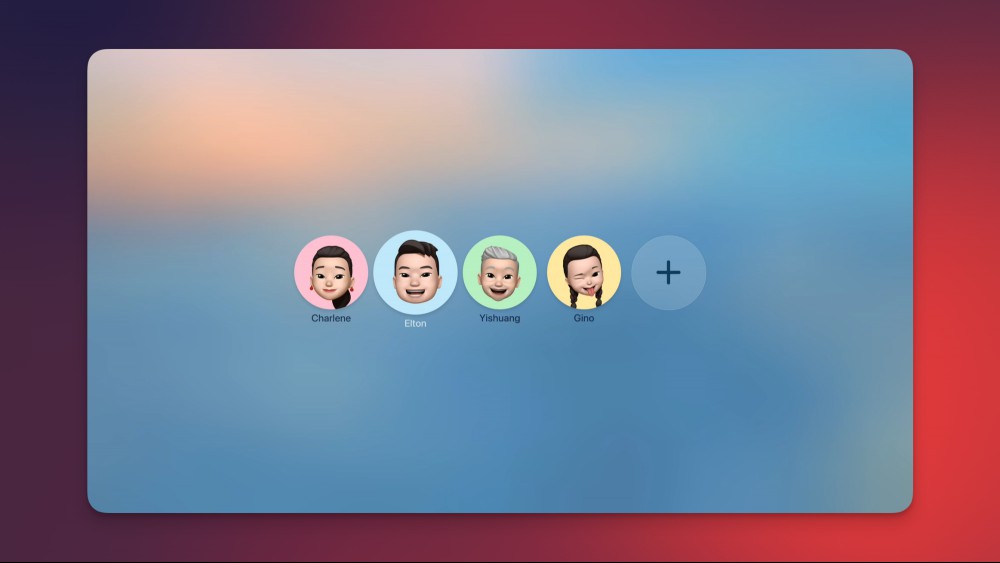 The user profile selection page in tvOS 26.