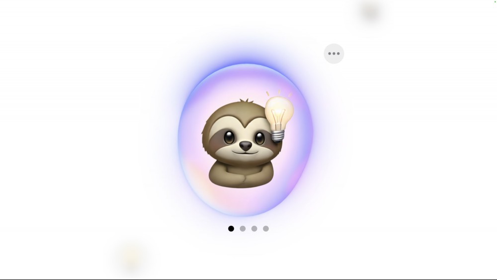 combination of the sloth and lightbulb emojis