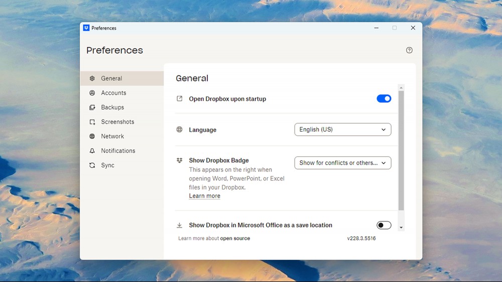 Dropbox app