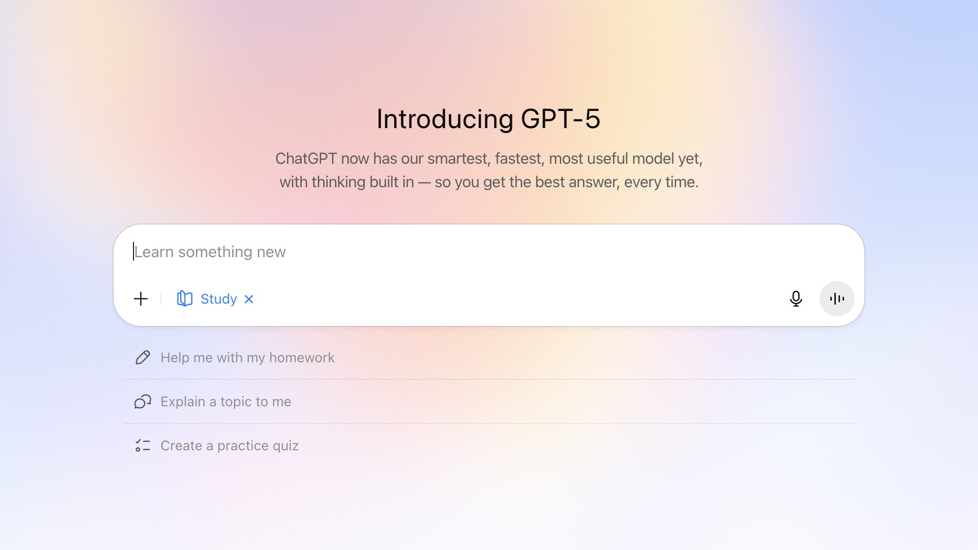 ChatGPT Study Mode