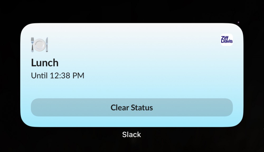 slack widget