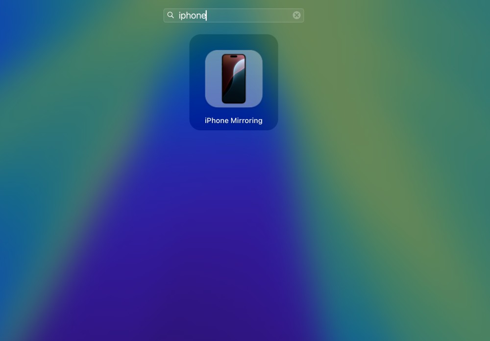 iPhone Mirroring app in macOS Sequoia