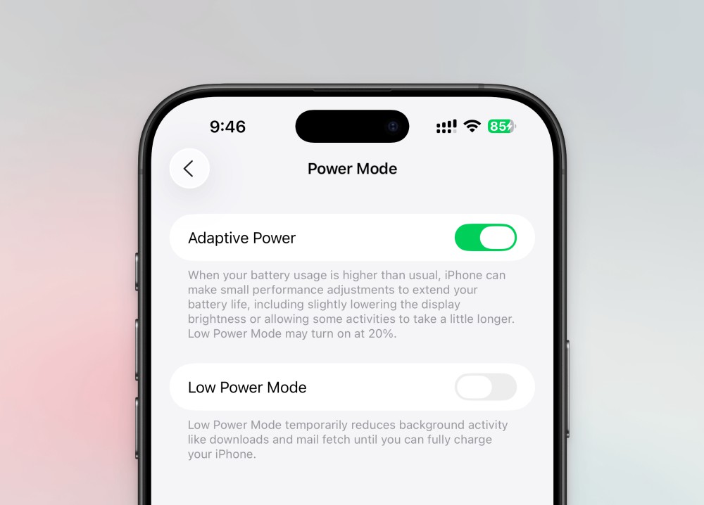 Adaptive Power Mode
