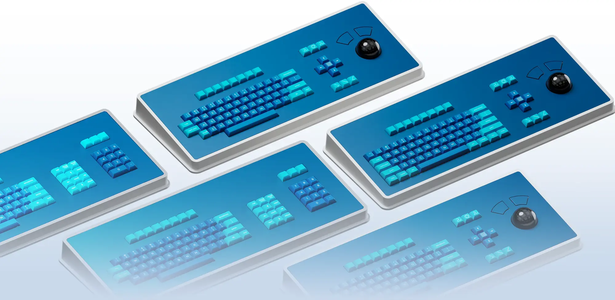 Severance keyboard replica in different layouts