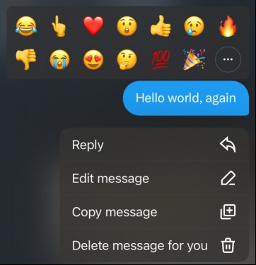 An edited DM on X