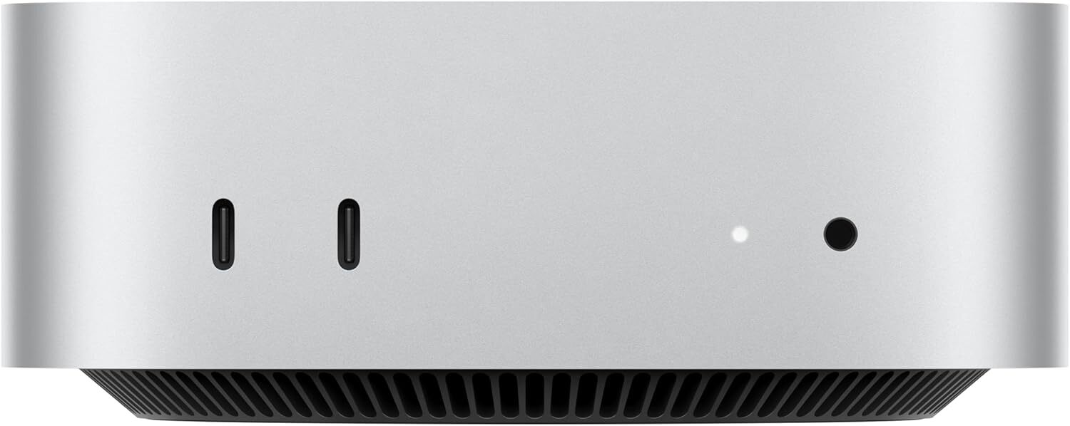 Apple Mac mini (front view).