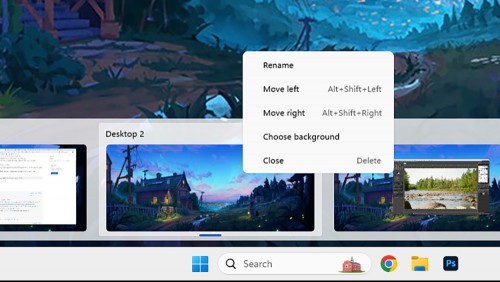Windows desktops