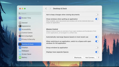macOS Mission Control