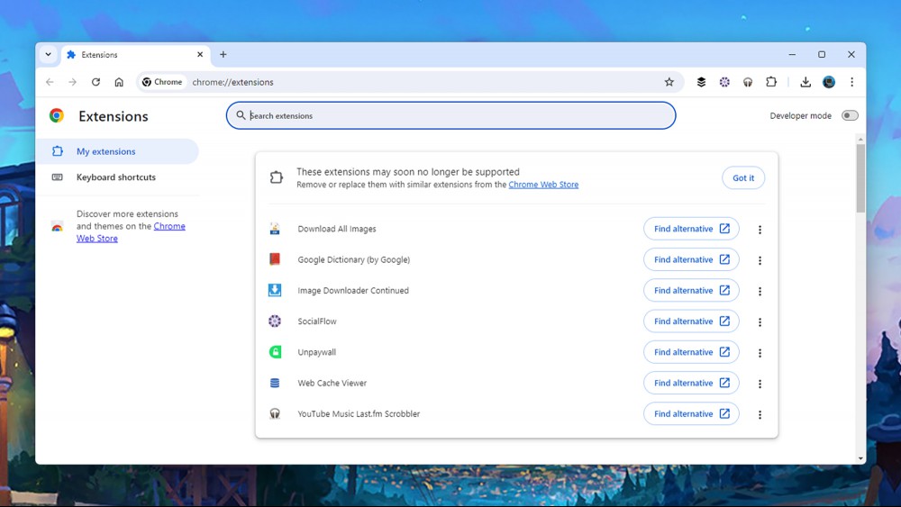 Chrome extensions