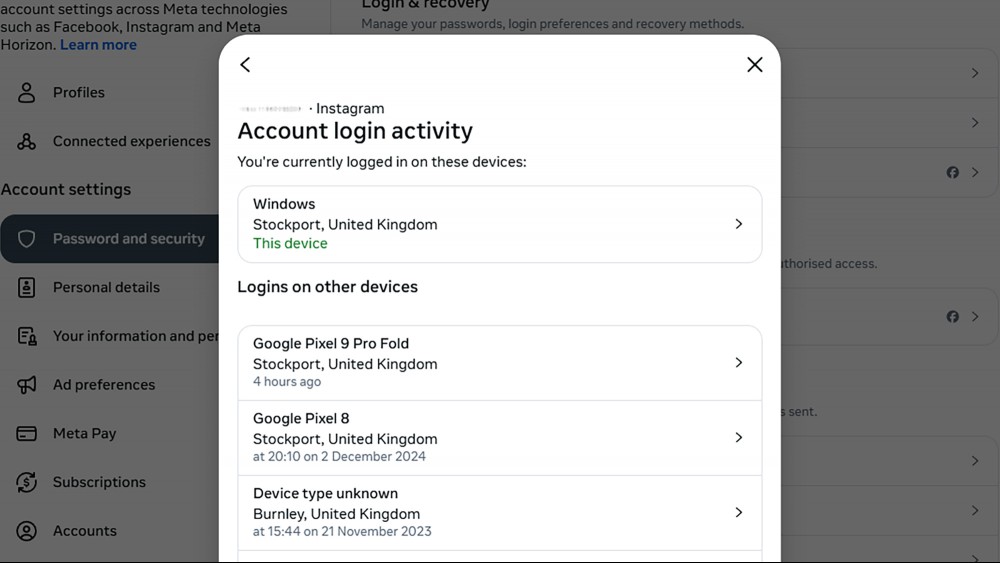 Instagram logins