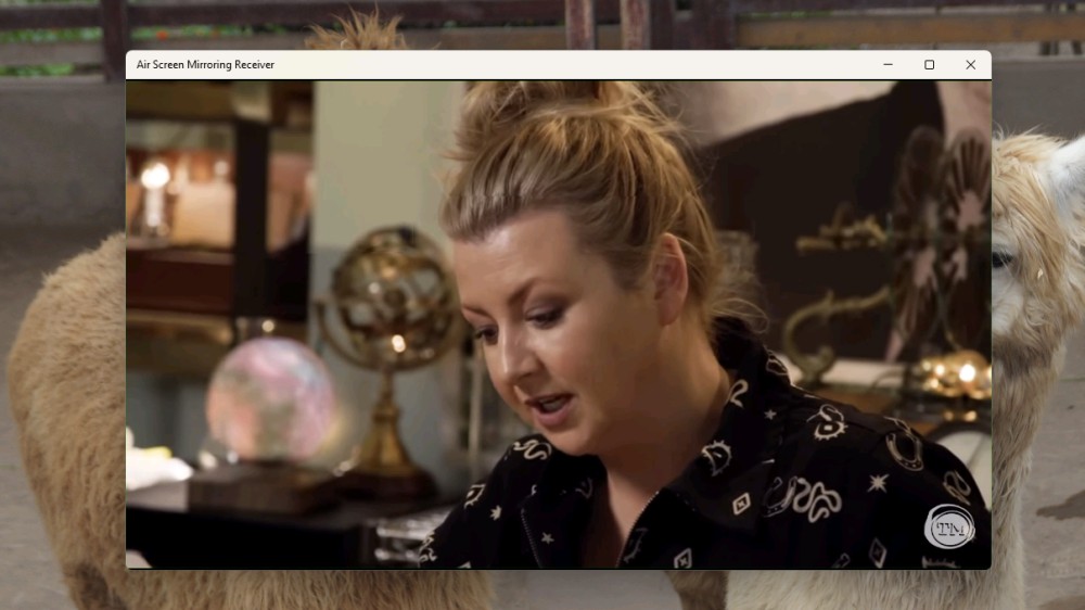 A segment from the most recent season of Taskmaster casted from iPhone to PC