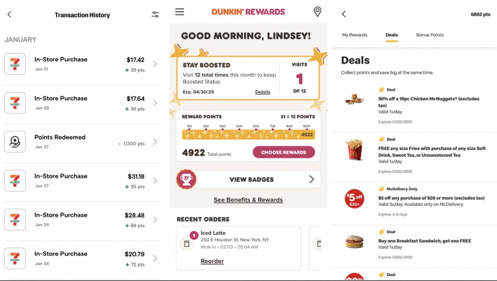 My favorite fast food apps